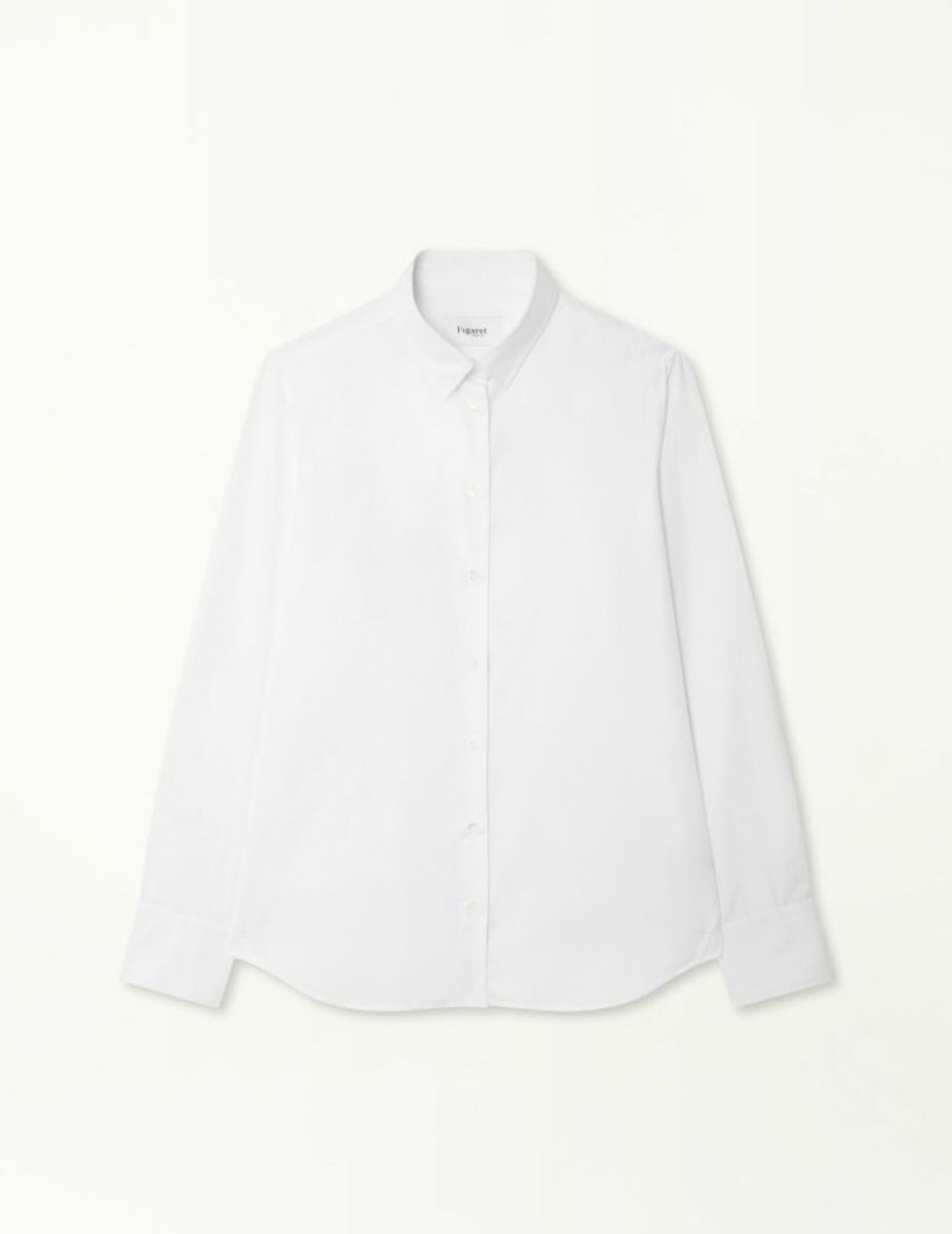 Femme figaret Chemises & Blouses | Chemise Premiere Classe Marion En Popeline He Blanc