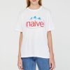 Femme galeries lafayette T-Shirts | T-Shirt Ample Signature Coton Blanc