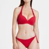 Femme aubade Culottes | Culotte De Maillot De Bain Mini-Coeur Ocean Cruise Rouge