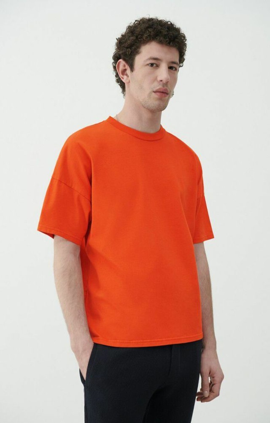 Homme american vintage T-Shirts | T-Shirt Homme Fizvalley Orange