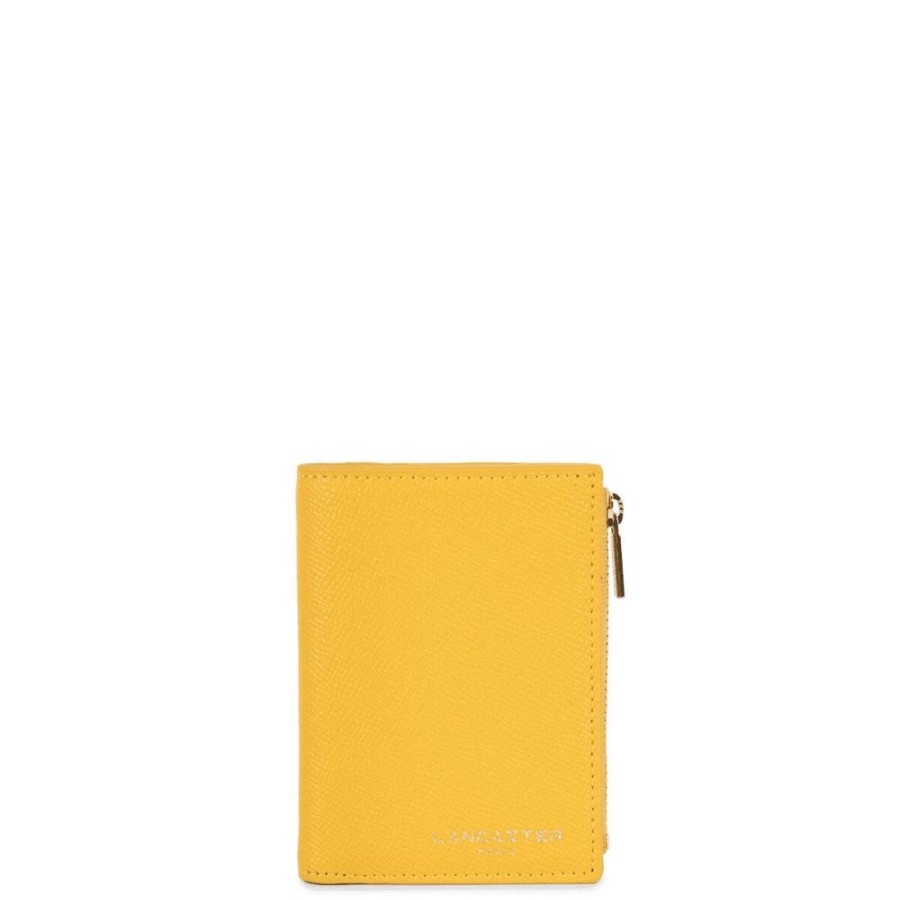 Femme lancaster Portefeuilles | Portefeuille Plie Delphino Jaune