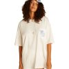 Femme billabong T-Shirts | D3Kt11-Bis2-4194 - Boyfriend Tee Blanc