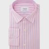 Homme figaret Chemises | Chemise Contemporaine Rayee Rose