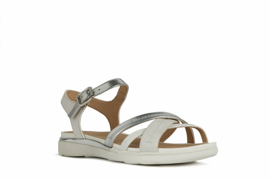 Femme geox Sandales & Mules | D Sandal Hiver Argent