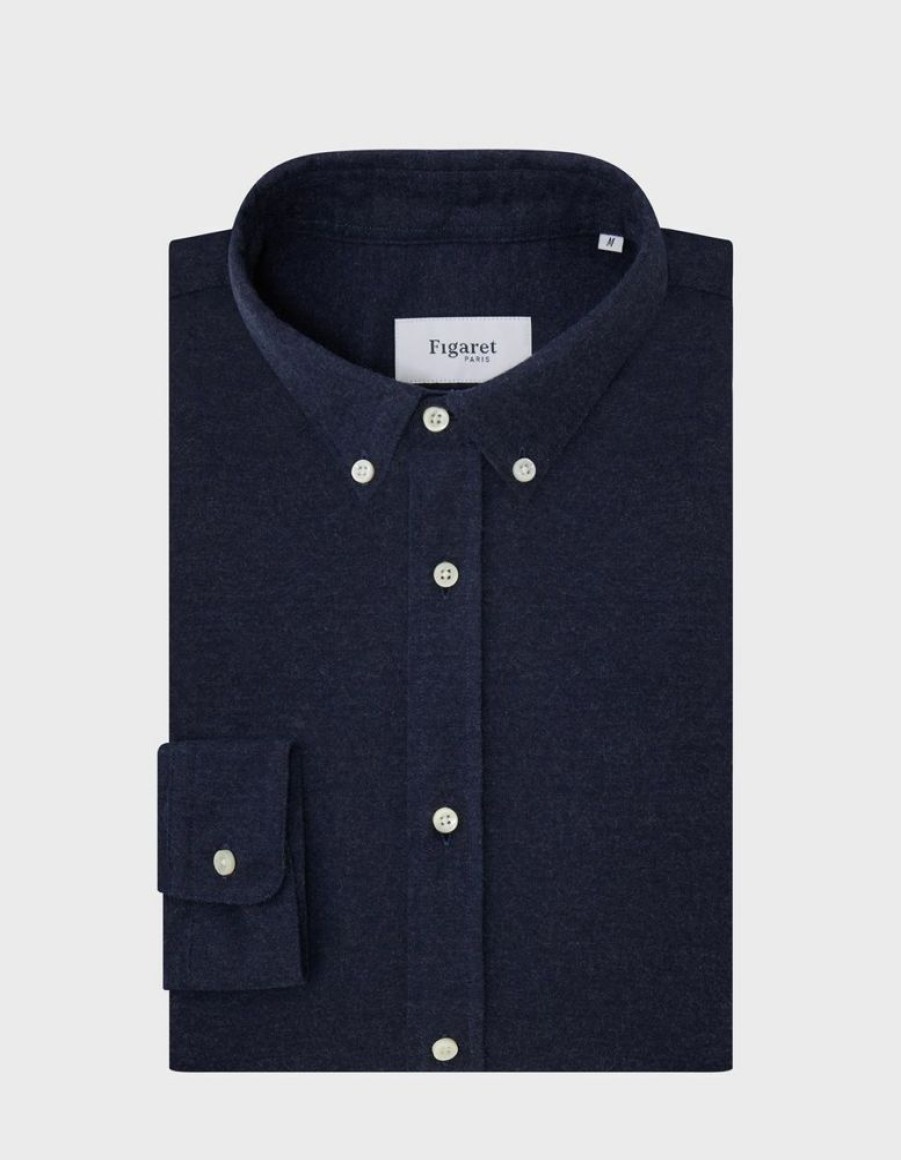 Homme figaret Chemises | Chemise Gaspard Marine Bleu