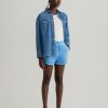 Femme gant outlet Chemises & Blouses | Relaxed Fit Denim Shirt Bleu