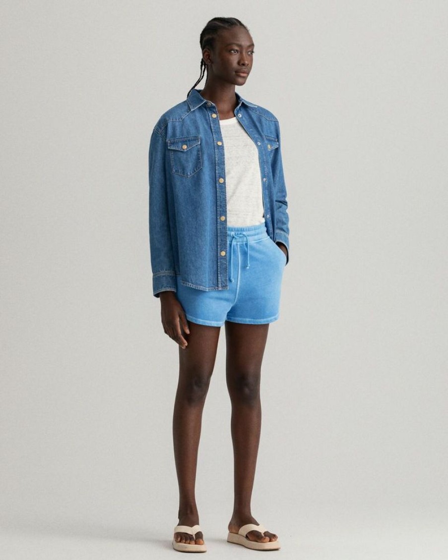 Femme gant outlet Chemises & Blouses | Relaxed Fit Denim Shirt Bleu