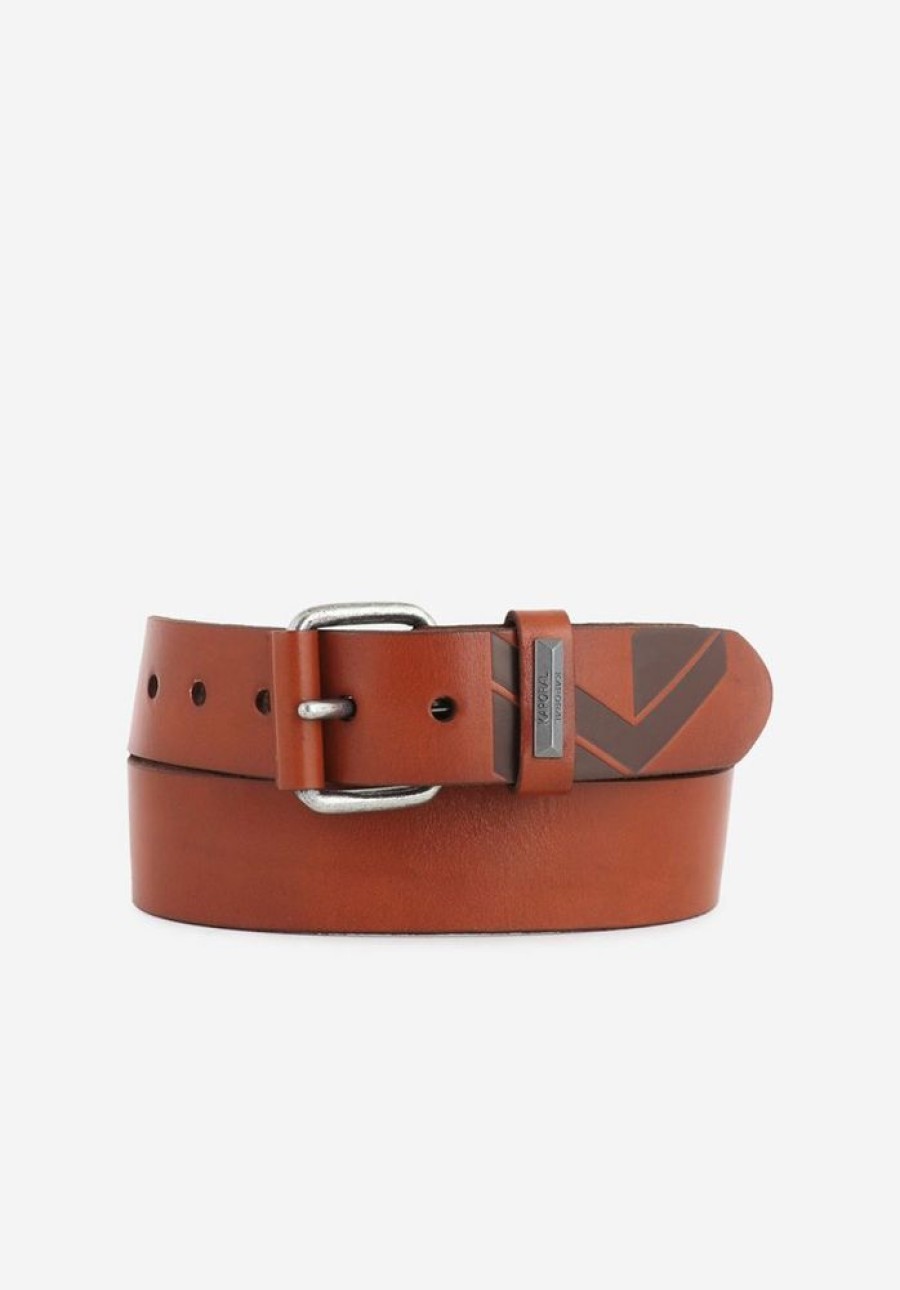 Homme kaporal Ceintures | Ceinture En Cuir Homme Orange