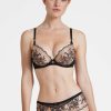 Femme aubade Soutien-Gorges | Soutien-Gorge Push-Up Coque Tresor Infini Noir