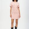 Femme maje Robes & Jupes | Robe En Tweed Chine Et Ecru Rose