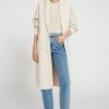 Femme claudie pierlot Manteaux & Vestes | Manteau Vanille Laine Sans Manche Jaune