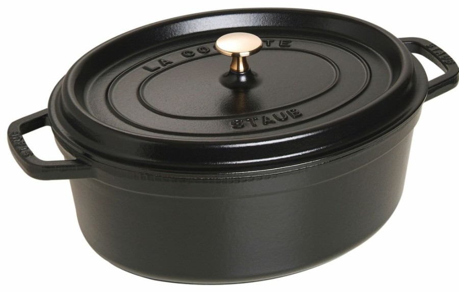 Maison staub Cuisine | Cocotte Second Choix 31 Cm, Ovale, , Fonte Noir