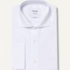 Homme figaret Chemises | Chemise Ajustee En Faconne He Blanc