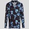 Femme karl lagerfeld Chemises & Blouses | Orchid Fluid Blouse Noir