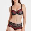 Femme aubade Soutien-Gorges | Soutien-Gorge Corbeille Coque - Jusqu'Au Bonnet G A Fleur De Toi Rouge