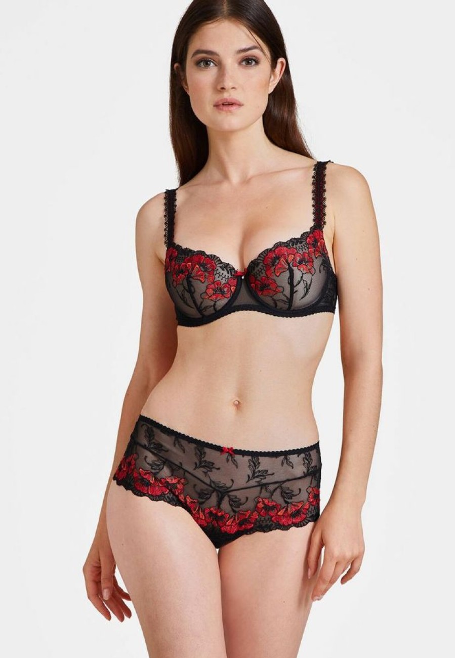 Femme aubade Soutien-Gorges | Soutien-Gorge Corbeille Coque - Jusqu'Au Bonnet G A Fleur De Toi Rouge