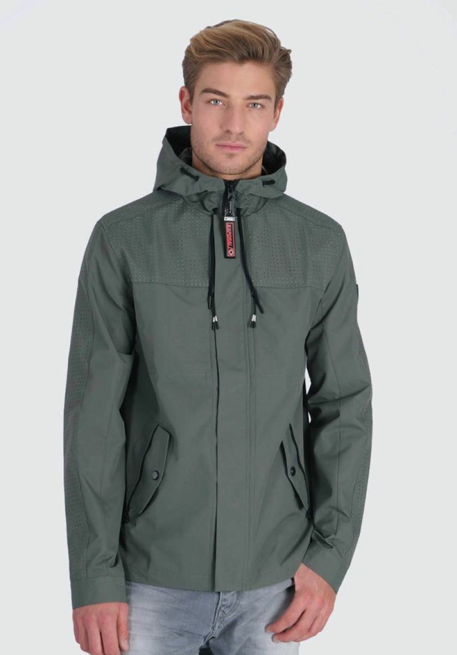 Homme kaporal Manteaux & Vestes | Veste A Capuche, Coupe Droite Vert