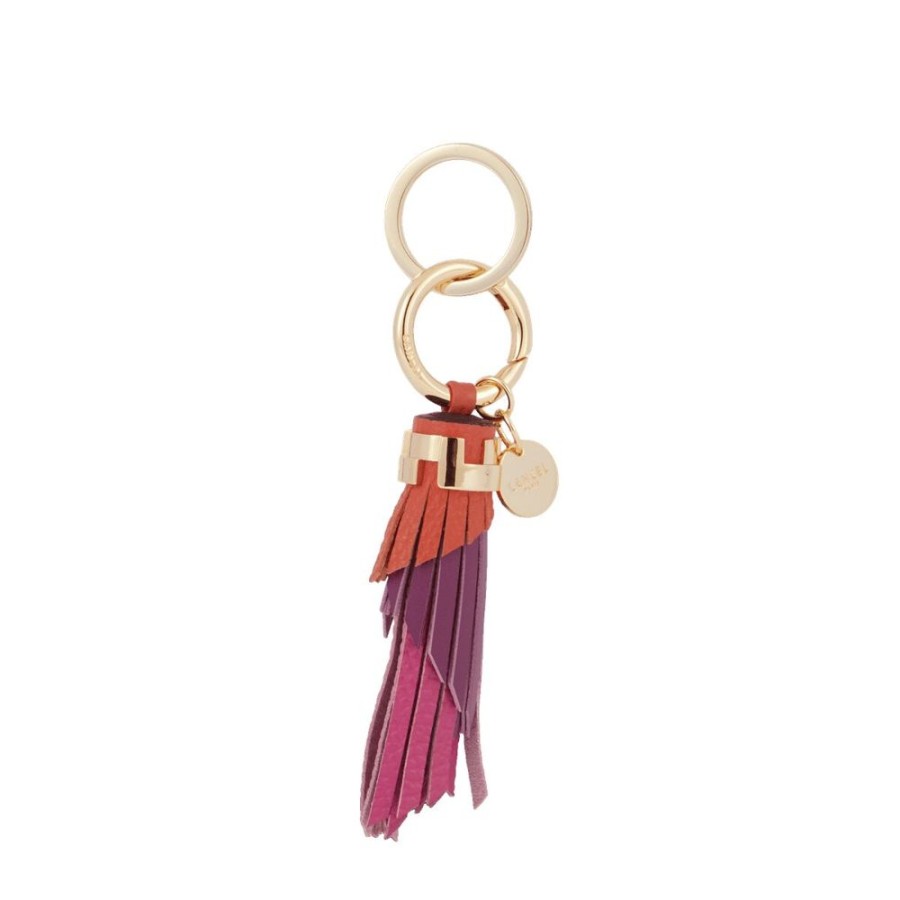 Femme lancel Accessoires De Sacs | Pompon Neo Carre L - Porte Cles Femme - Multico Pomette Multicolore