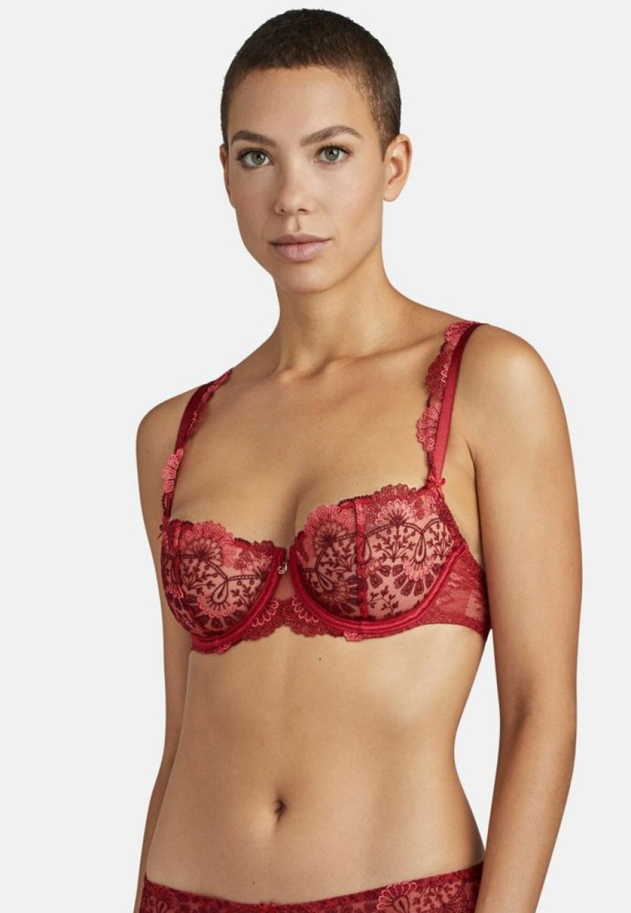 Femme aubade Soutien-Gorges | Soutien-Gorge Corbeille Art Of Ink Rouge