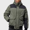 Homme kaporal Chemises | Blouson Regular Homme A Capuche Amovible Vert