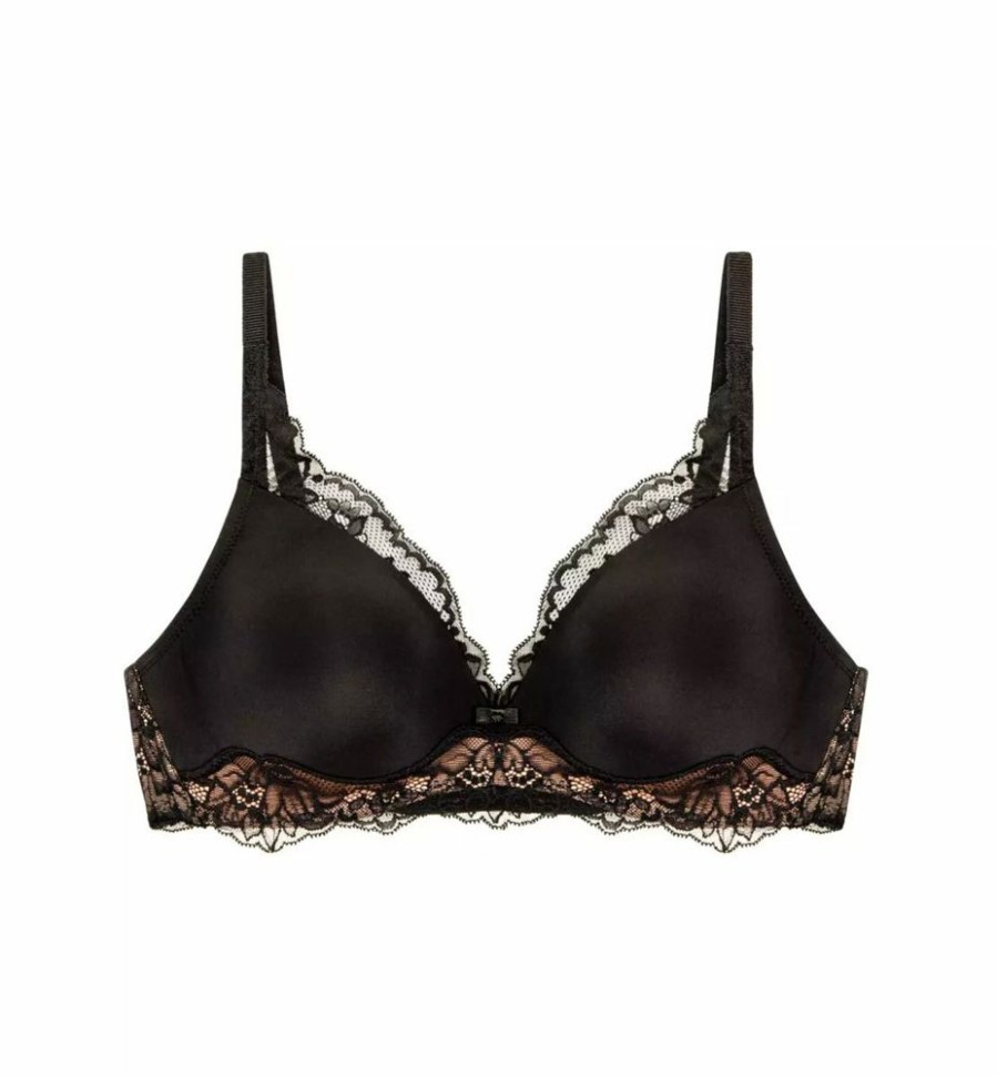 Femme triumph Soutien-Gorges | Amourette Charm P - Soutien-Gorge Ampliforme Sans Armatures Noir