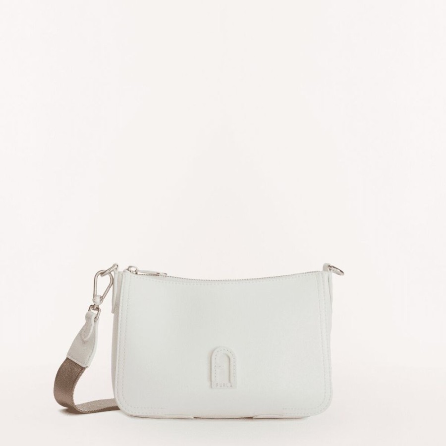 Femme furla Sacs | Atena S Crossbody - Vitello Keria Blanc