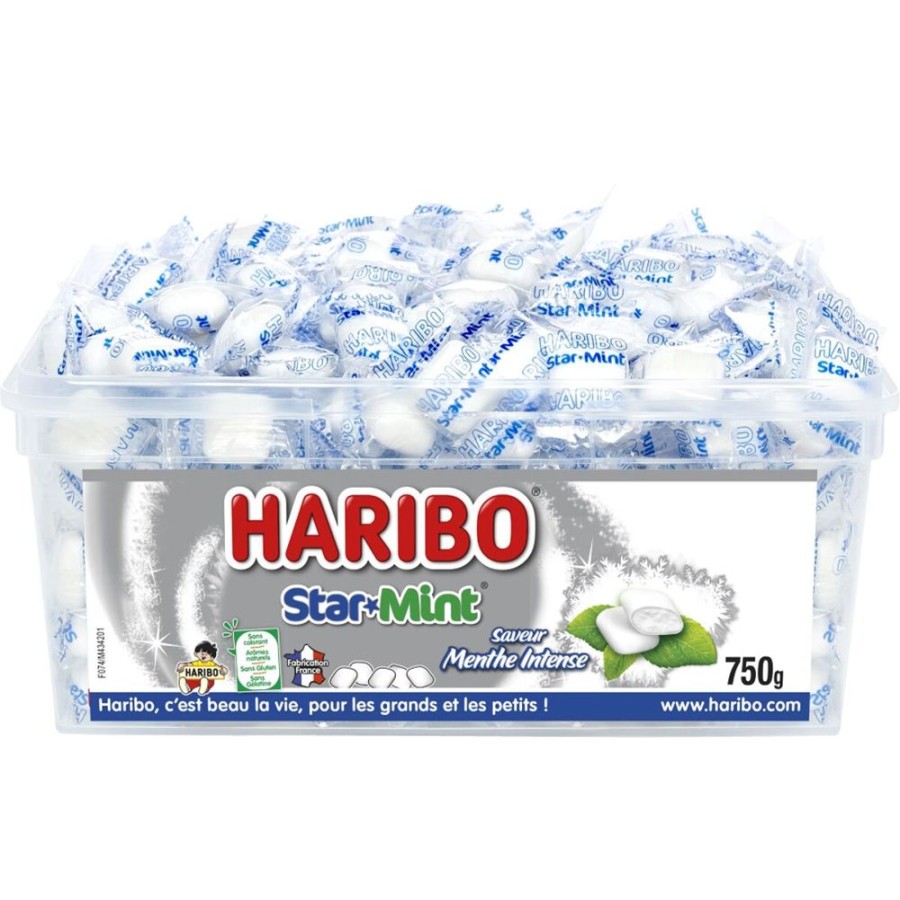 Epicerie haribo | Starmint Menthe Intense 750G