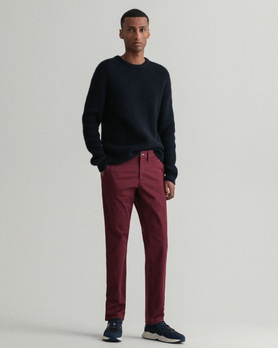 Homme gant Pantalons | Slim Twill Chinos Noir