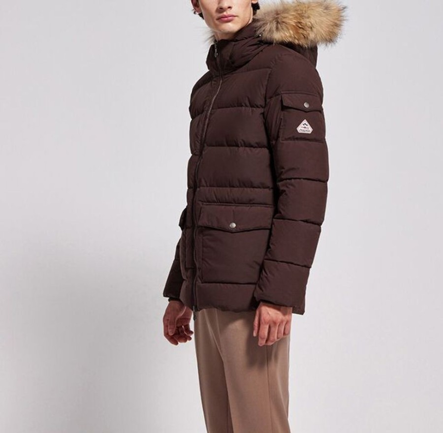 Homme pyrenex Manteaux & Vestes | Authentic Mini Ripstop Fur Seal Brown M Marron