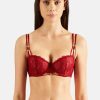 Femme aubade Soutien-Gorges | Soutien-Gorge Corbeille La Belle Etoile Rouge