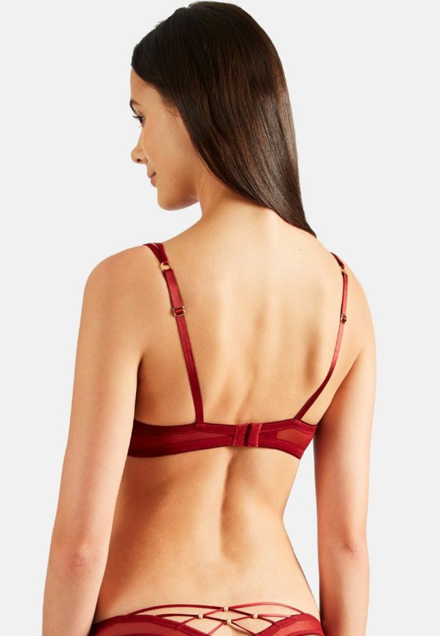 Femme aubade Soutien-Gorges | Soutien-Gorge Corbeille La Belle Etoile Rouge