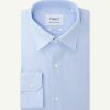 Homme figaret Chemises | Chemise Contemporaine En Faconne Bleu