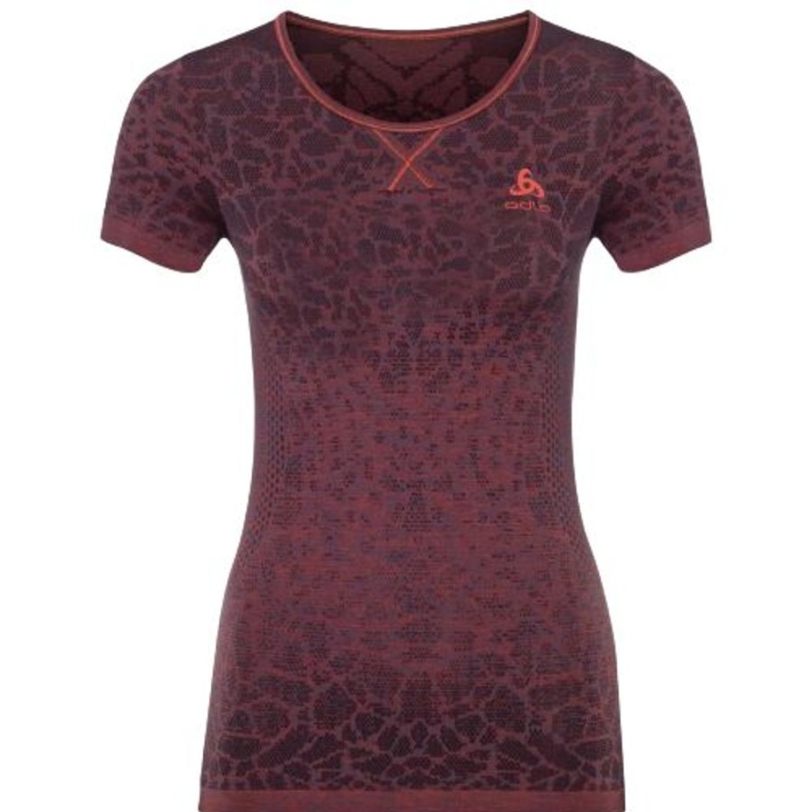 Femme odlo Vetements | T-Shirt A Manches Courtes Blackcomb Pour Femme Bordeaux