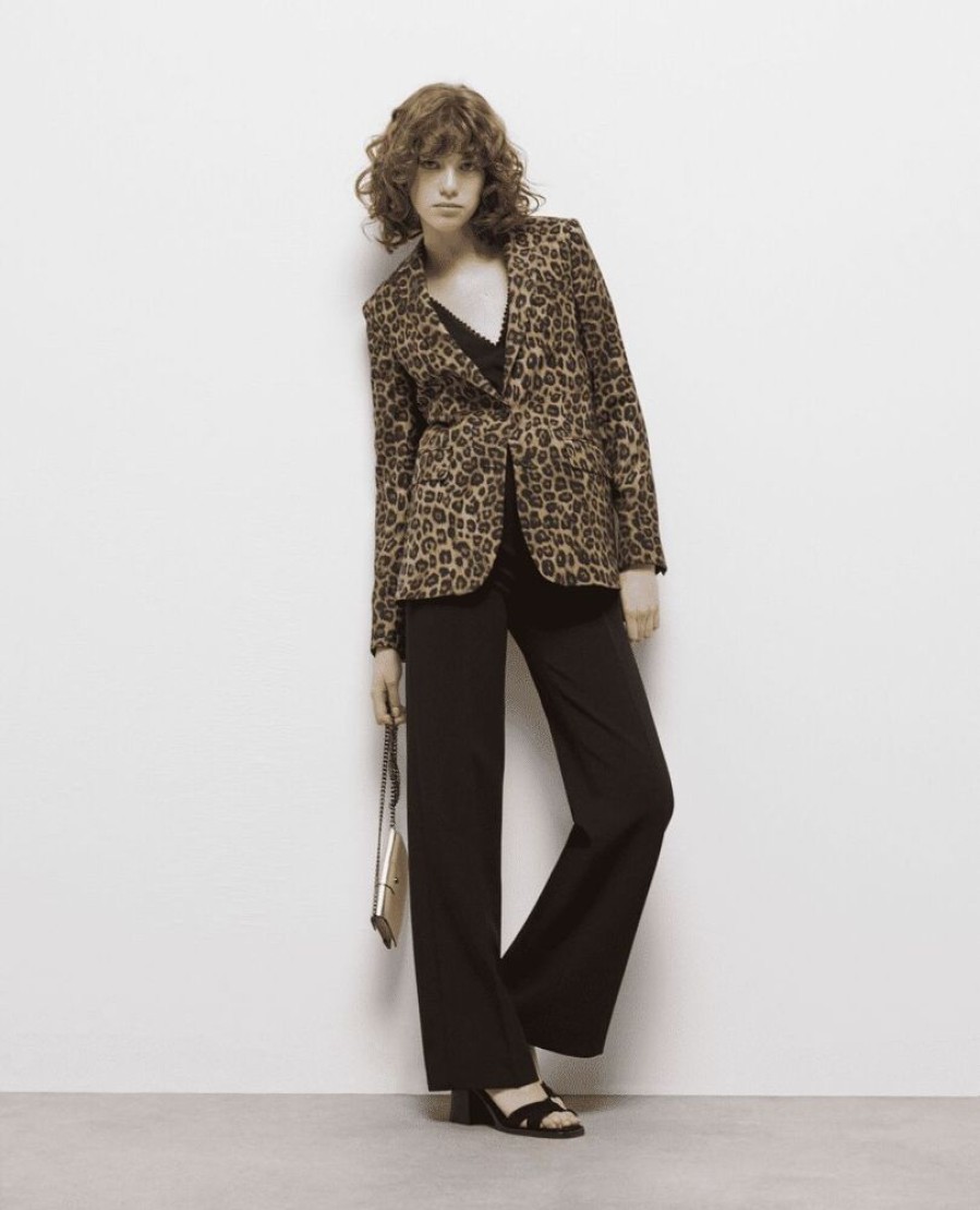 Femme the kooples Manteaux & Vestes | Veste Seule Print Leopard