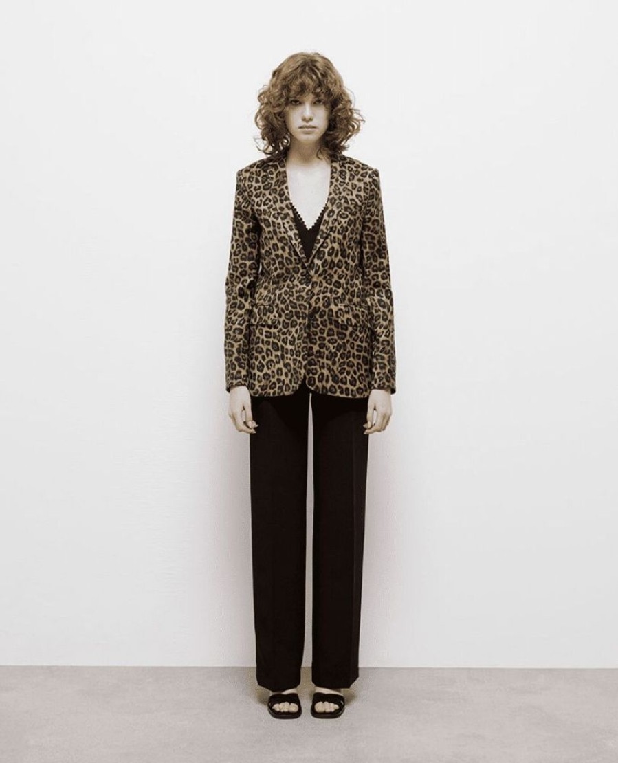 Femme the kooples Manteaux & Vestes | Veste Seule Print Leopard