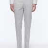 Homme fursac Pantalons | Chino En Gabardine De Coton Gris