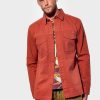 Homme kaporal Manteaux & Vestes | Surchemise Regular Homme En 100% Coton Rouge