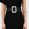 Femme claudie pierlot Ceintures | Ceinture Large Avec Boucle A Perles Noir