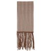 Femme eric bompard Echarpes & Foulards | Echarpe Rayee A Franges - Accessoires - Chanvre/Cannelle Marron