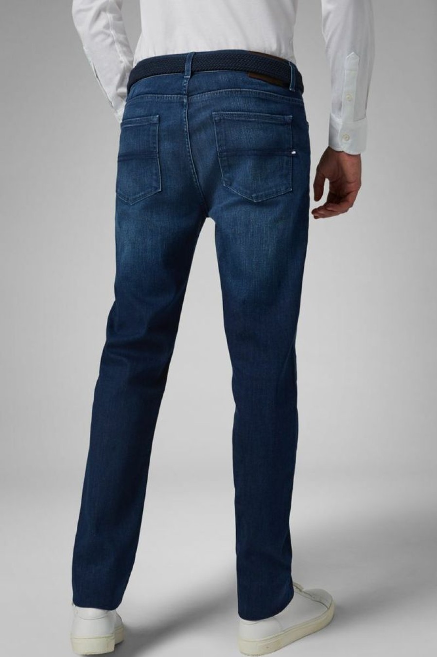 Homme boggi milano Pantalons | Jean Denim Stretch Moyen Bleu