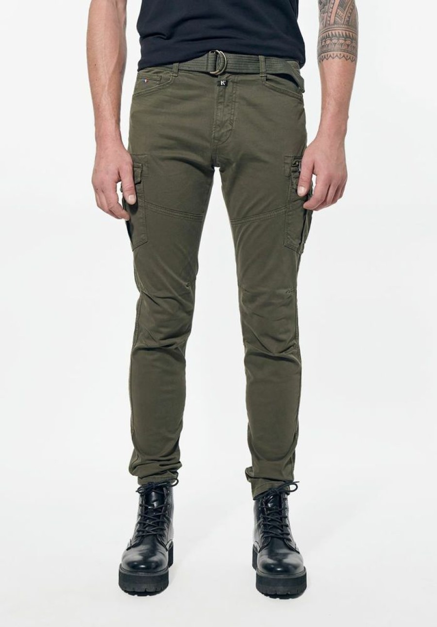 Homme kaporal Pantalons | Pantalon Slim Homme Vert