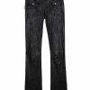 Femme zadig&voltaire Pantalons | Pantalon Hippie Cuir Froisse Noir