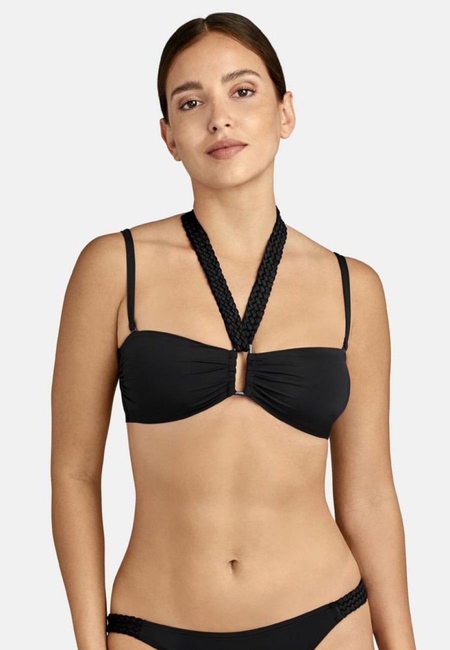 Femme aubade Maillots De Bain | Haut De Maillot De Bain Bandeau La Plage Ensoleillee Noir