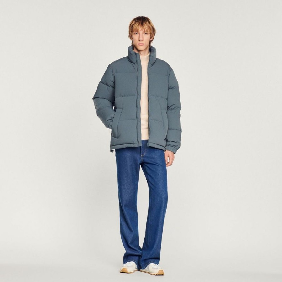 Homme sandro Manteaux & Vestes | Doudoune Matelassee Bleu