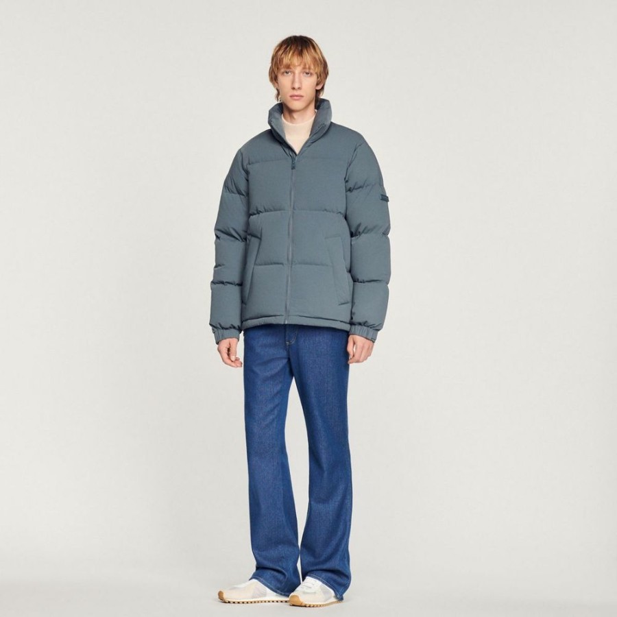 Homme sandro Manteaux & Vestes | Doudoune Matelassee Bleu