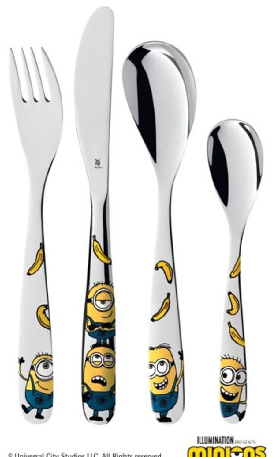 Maison wmf Art De La Table | Couverts Enfants Minions - 4 Pieces