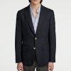 Homme fursac Costumes | Blazer En Toile De Laine Bleu Marine