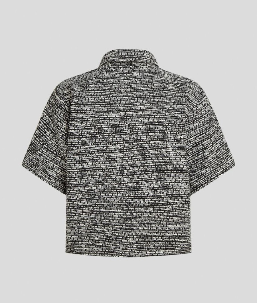 Femme karl lagerfeld T-Shirts | Boucle Shirt Top Gris