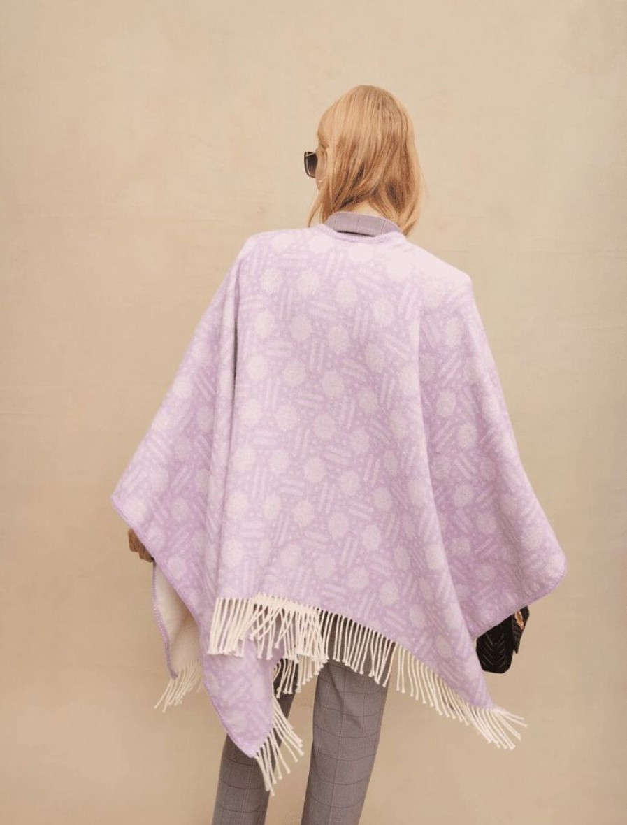 Femme maje Echarpes & Foulards | Poncho Clover Maje Rose