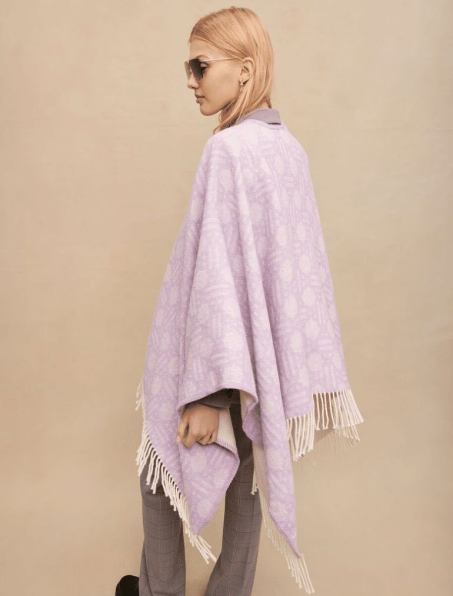 Femme maje Echarpes & Foulards | Poncho Clover Maje Rose